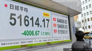 [暴落] 日経平均一時4200円超下落